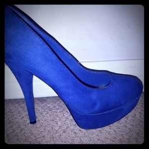 Blue High Heels.